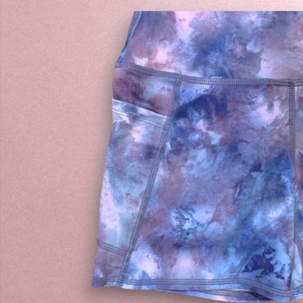 Matching Crop Top & High Waist Shorts with Pockets Sporty Stretch - Picture 8 of 14